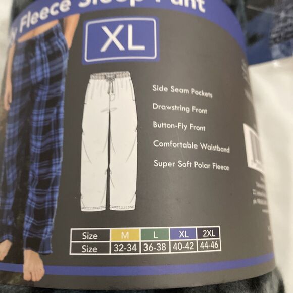 Rugged Frontier Mens Size XL Plaid Fleece Loungewear Sleep Pant NEW - Picture 6 of 8